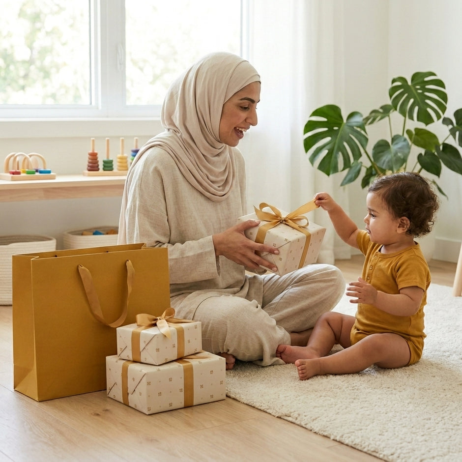 مجموعة تغليف الهدايا العصرية المبهجة